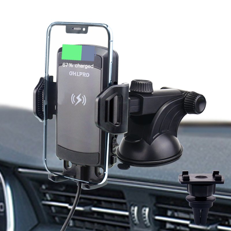 Wireless car charger mount