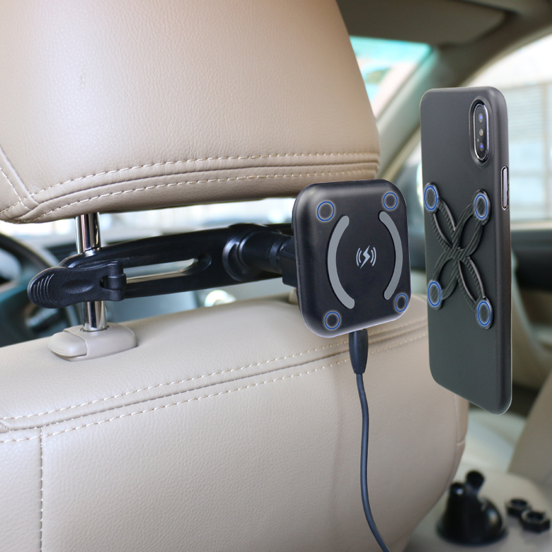 Magnetic Car Headrest wireless charger
